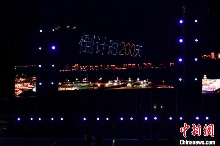 夜幕下的哈尔滨冰雪盛景：倒计时200天主题演出